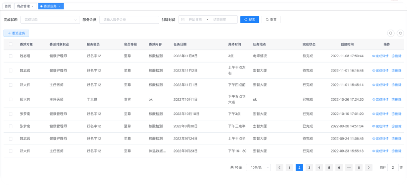 委派医疗业务